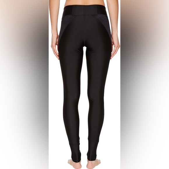 Puma “Explosive Tights” | Black Leggings w/ Velvet Side Accents | Size Medium - Picture 10 of 10